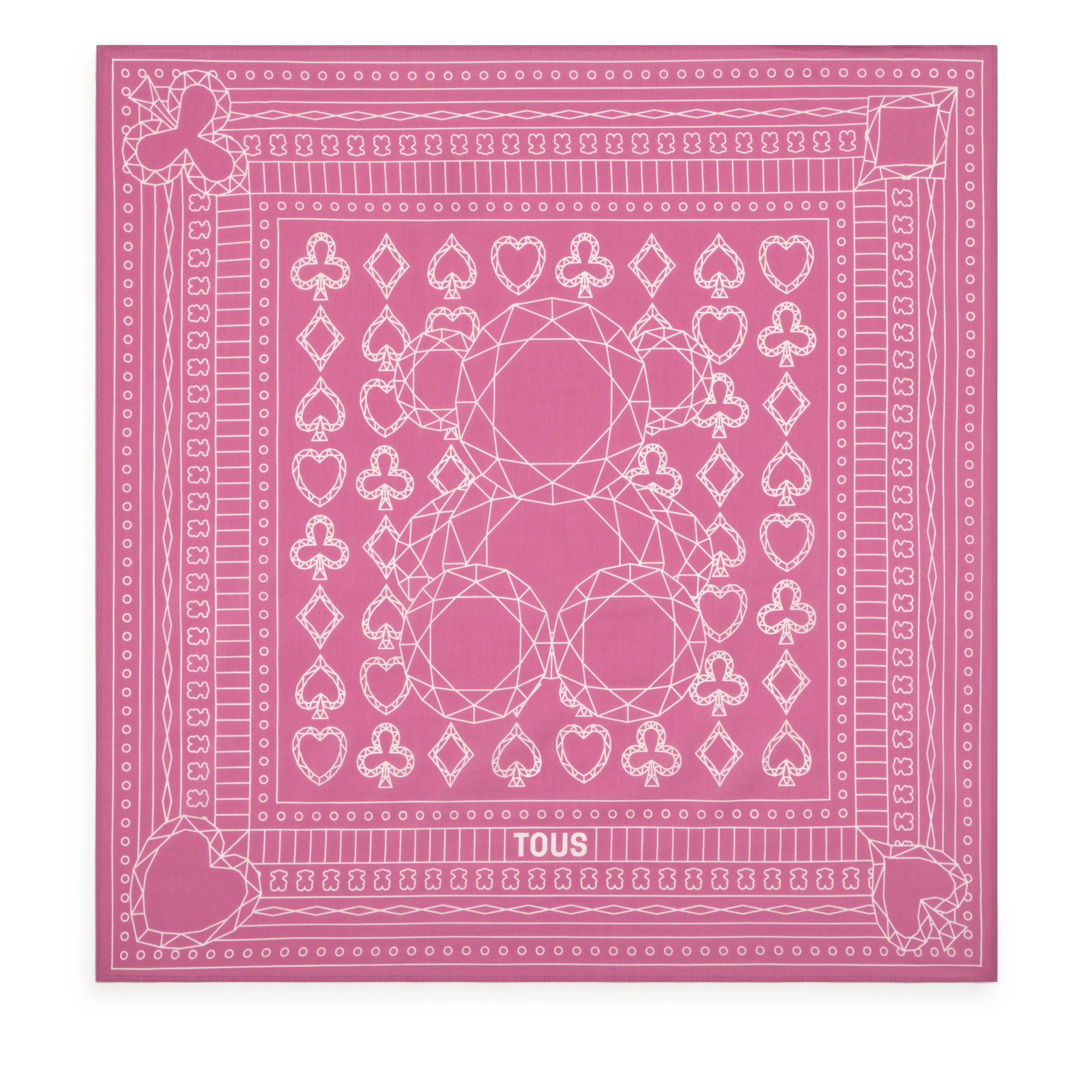 Small square pink Scarf TOUS All in Bandana - 1