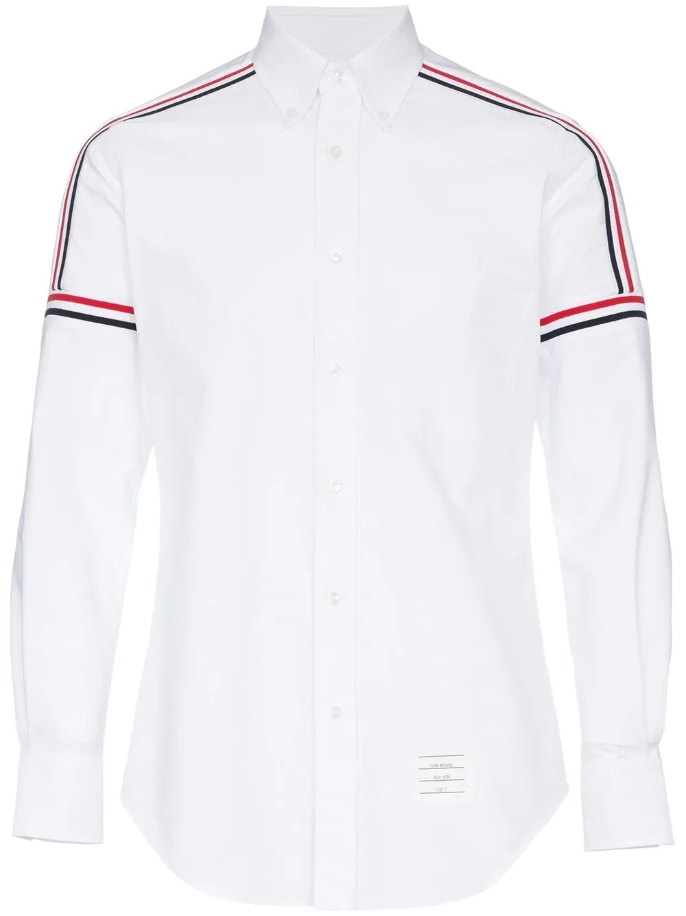 tricolour stripe cotton shirt - 1