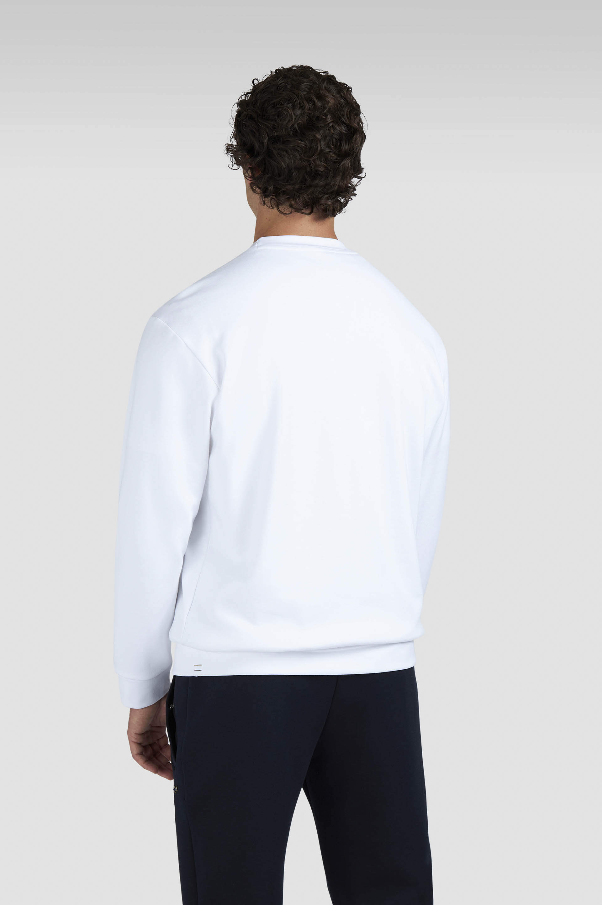 X-SOFT COTTON SWEATSHIRT WITH LOGO PRINT - 3