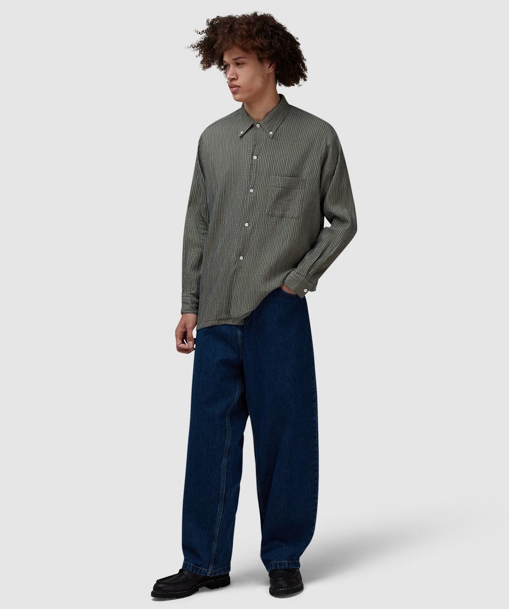 Open B.D. plaid shirt - 5
