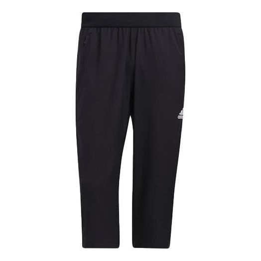 adidas Aero3s Capri Pb Training Sports Cropped Pants Black GM0329 - 1