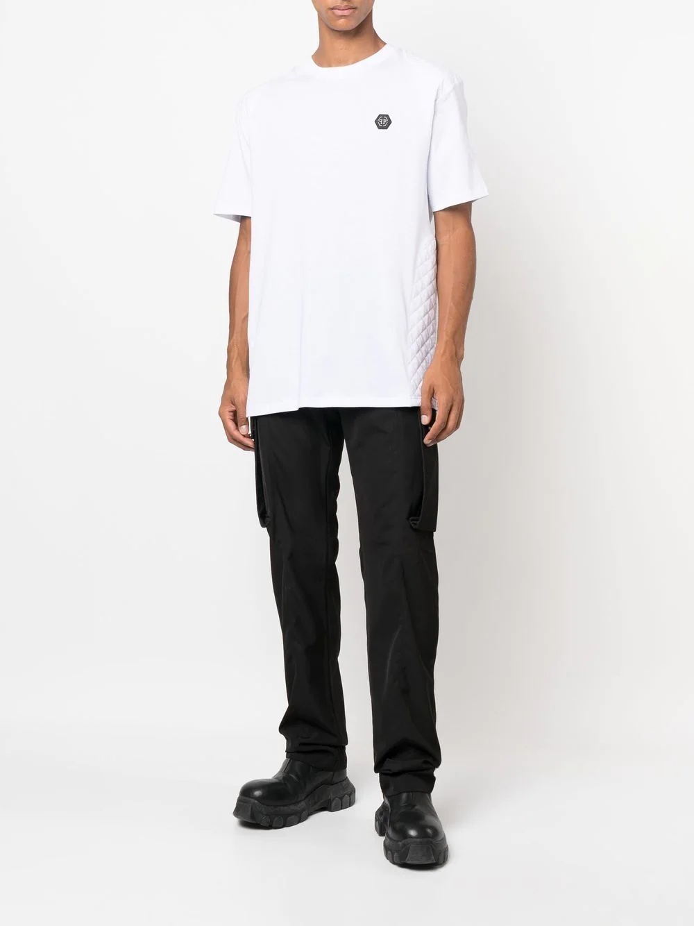 embroidered-logo cotton T-shirt - 3