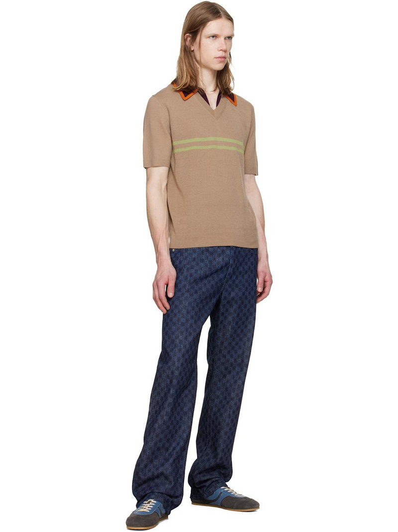 Dries Van Noten Beige Merino Wool Polo outlook