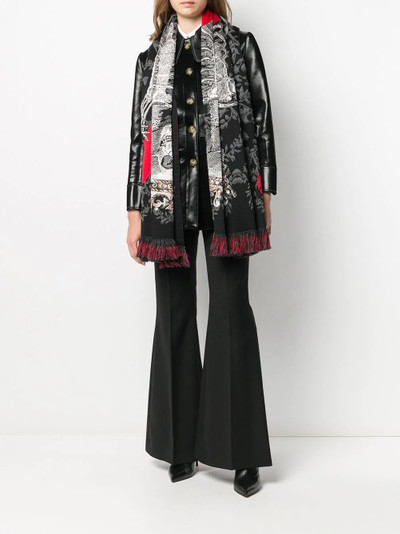 Alexander McQueen Love Heart Skeleton winter scarf outlook