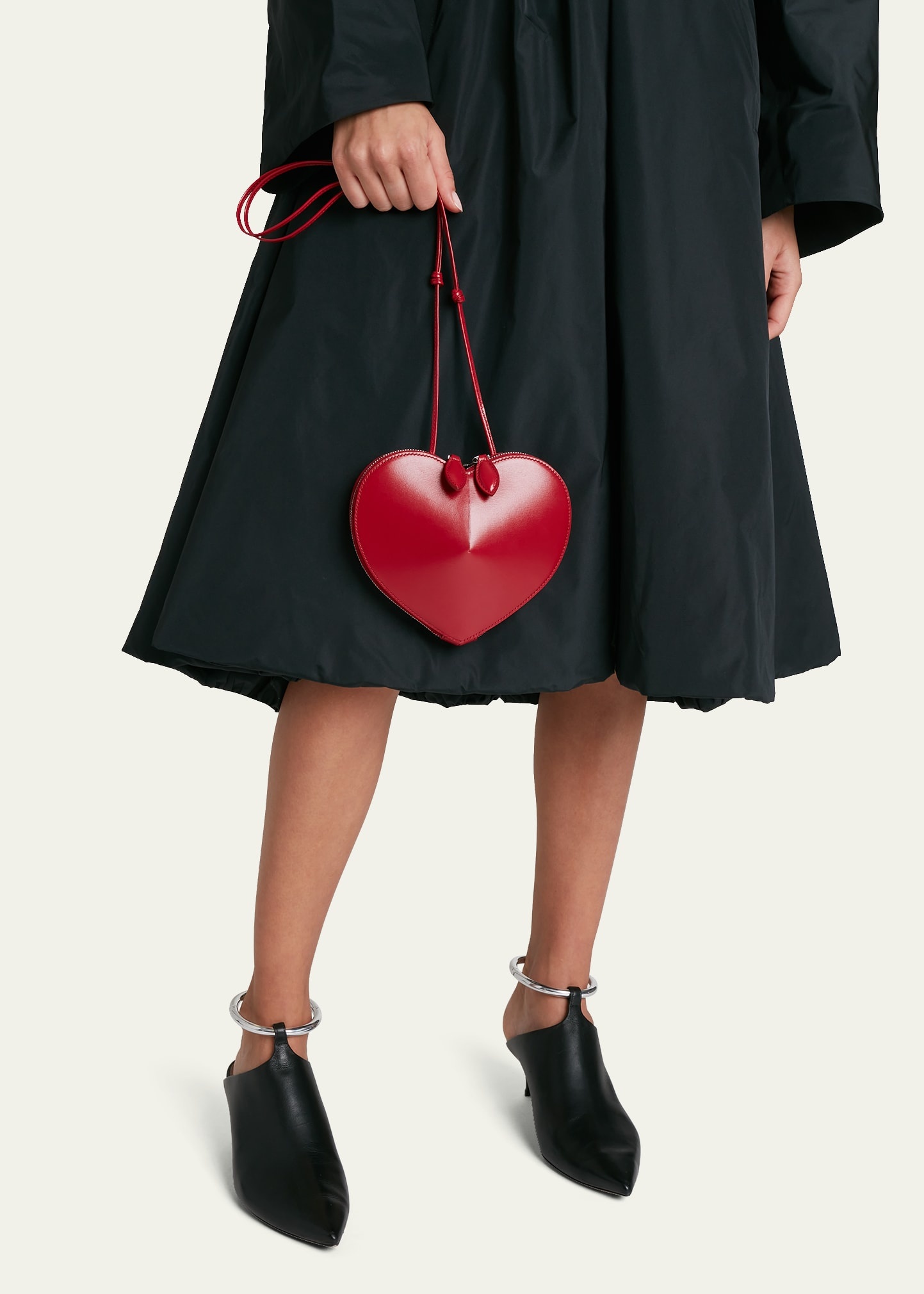 Heart Leather Shoulder Bag - 2