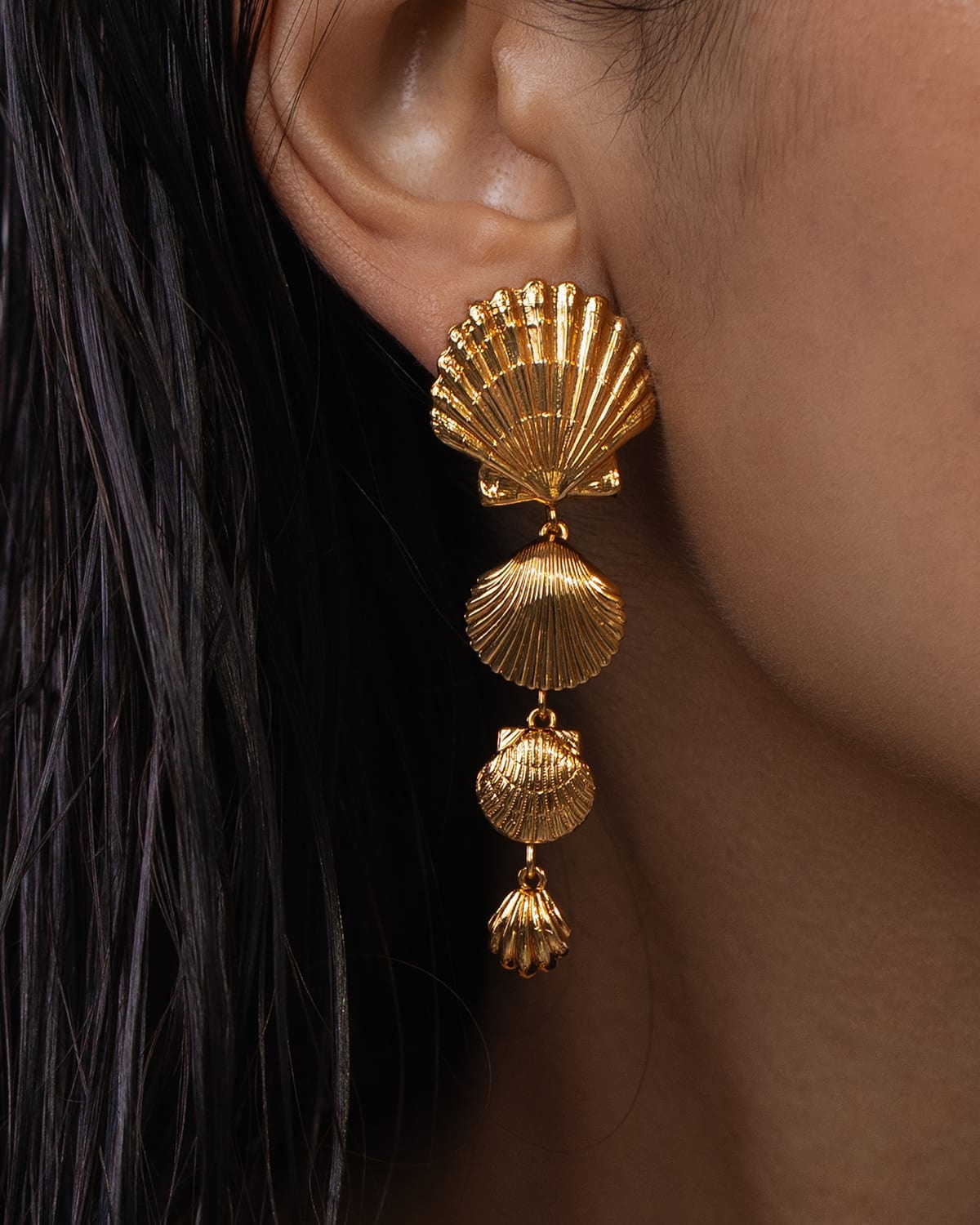 Talay Shell Drop Earrings - 2