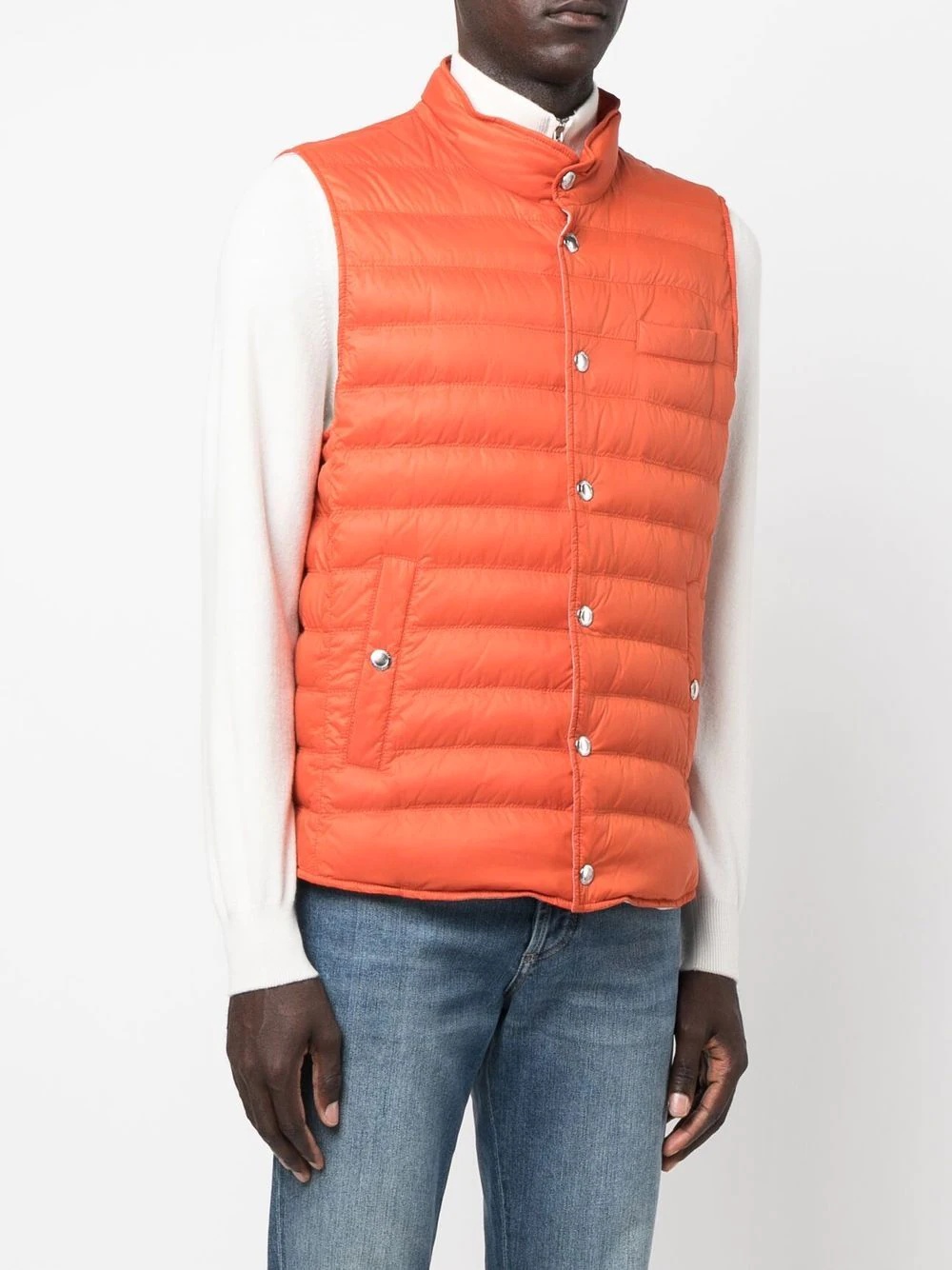 high-neck padded gilet - 3