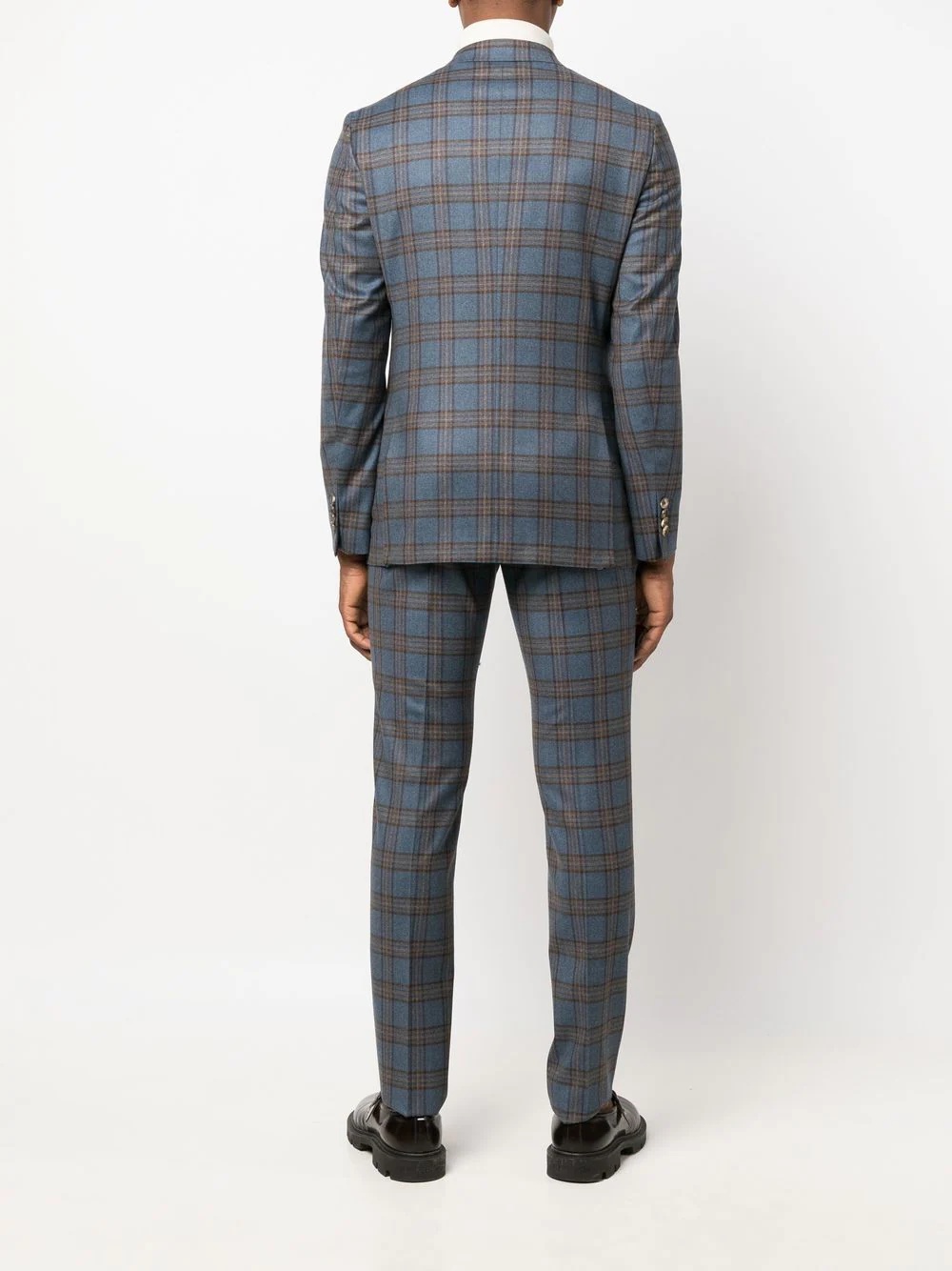 checked two-piece suit - 4