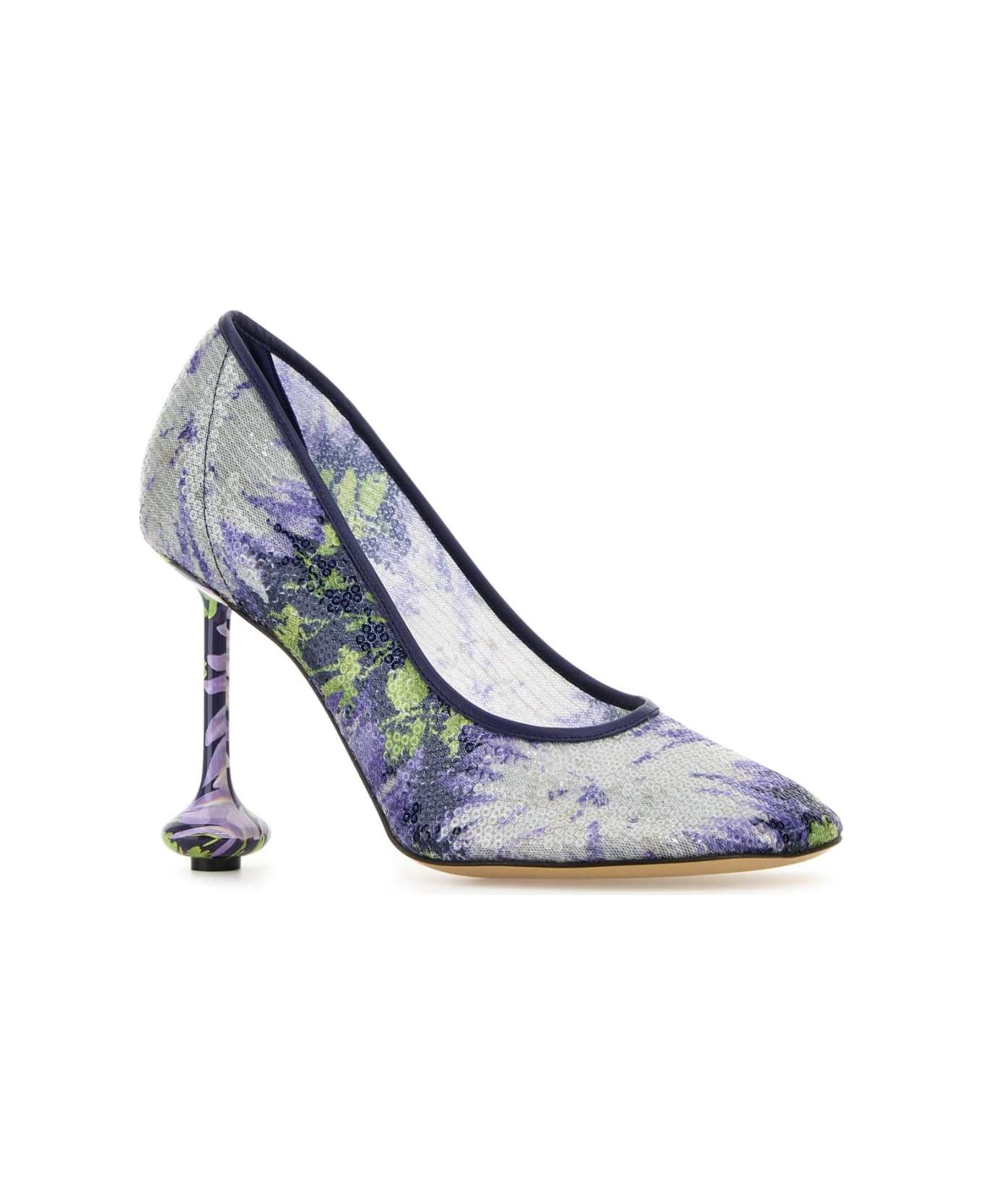 Embellished Mesh Toy Pumps - 2
