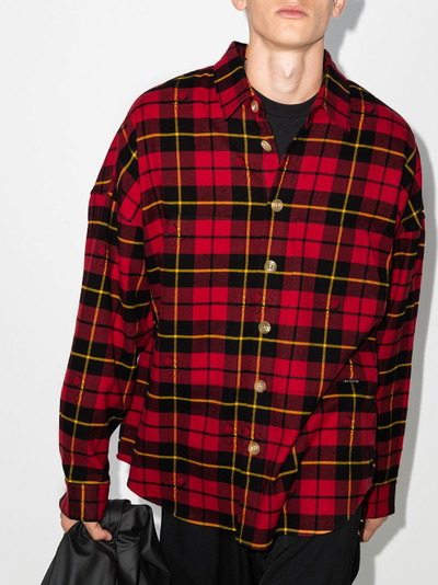 mastermind JAPAN check-pattern oversize shirt outlook