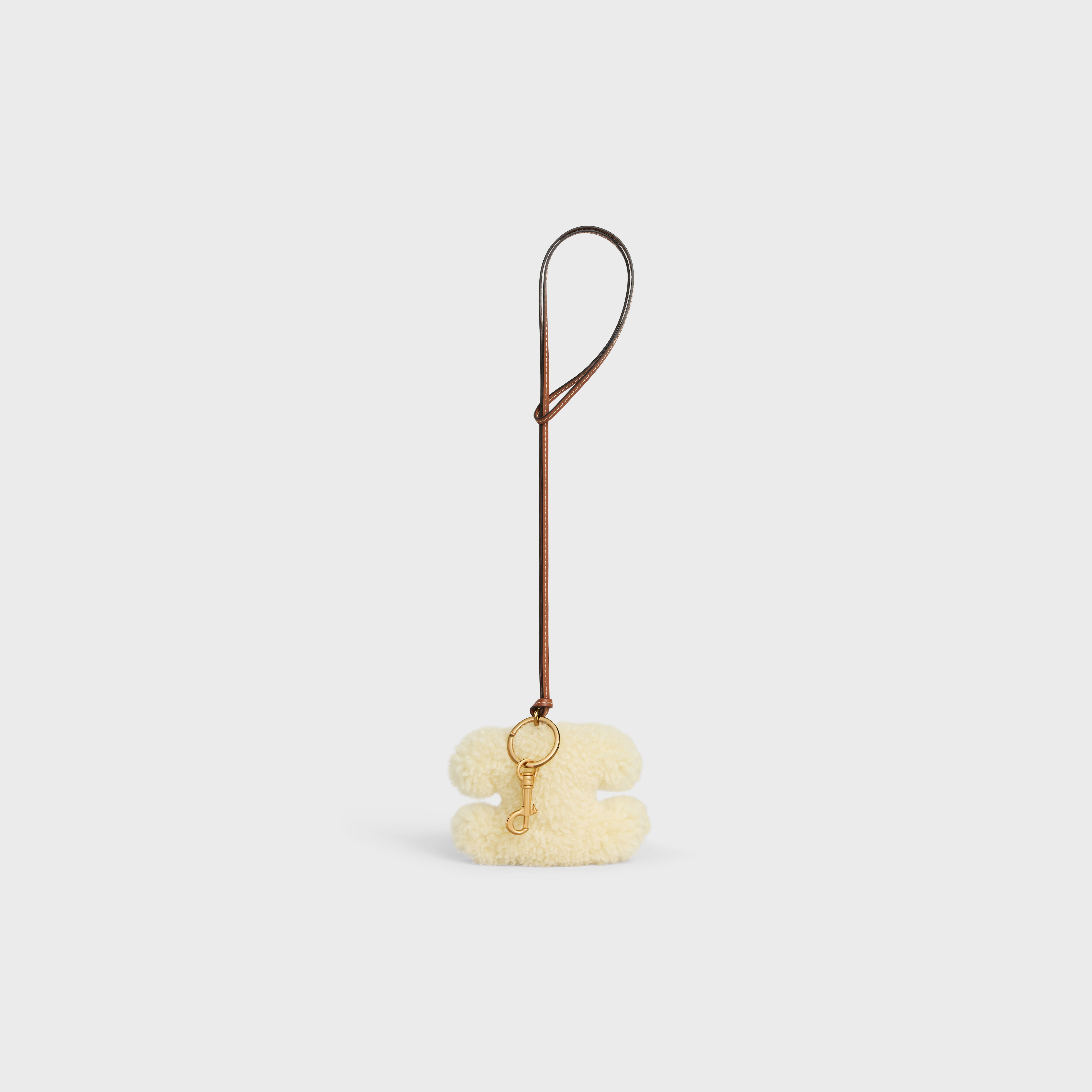 【CELINE】TRIOMPHE pom-pom keyring ポンポン キーリング 370128011_1.jpg