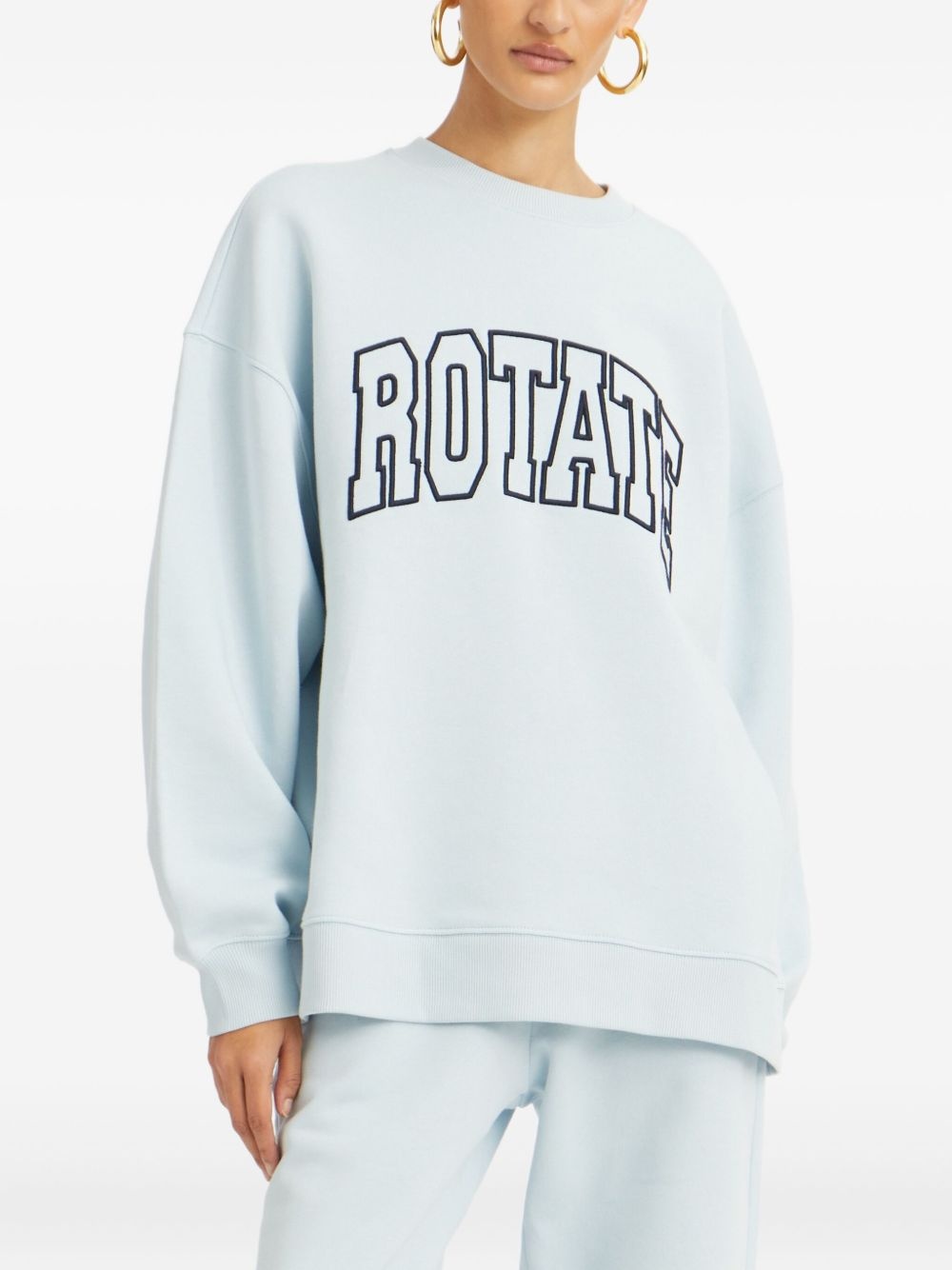 embroidered-logo sweatshirt - 2