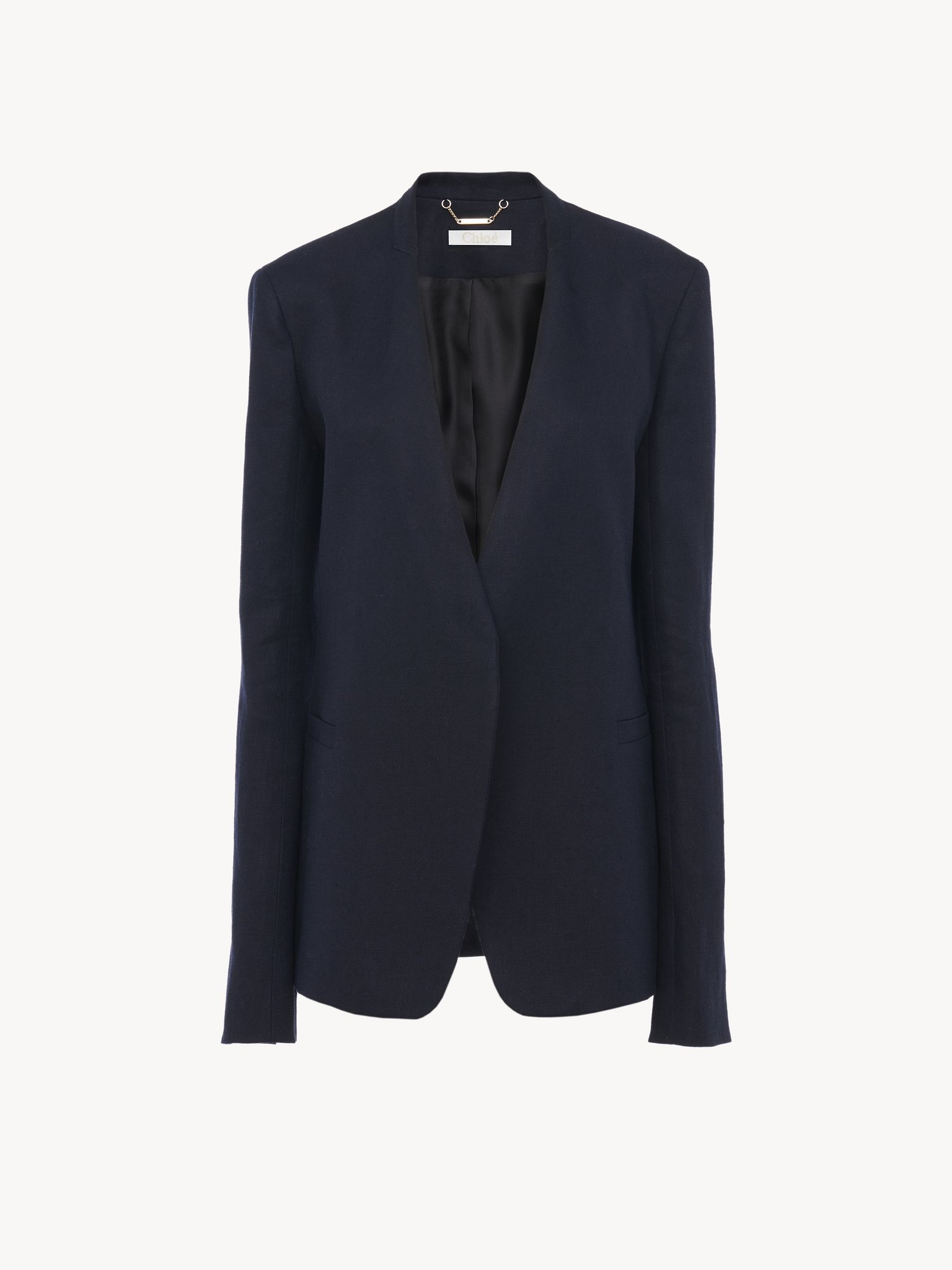 BUTTONLESS TAILORED JACKET - 3