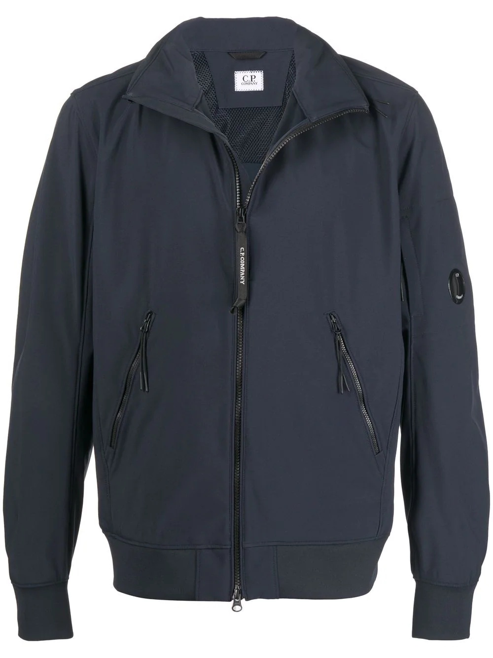 concealed-hood zip-up jacket - 1