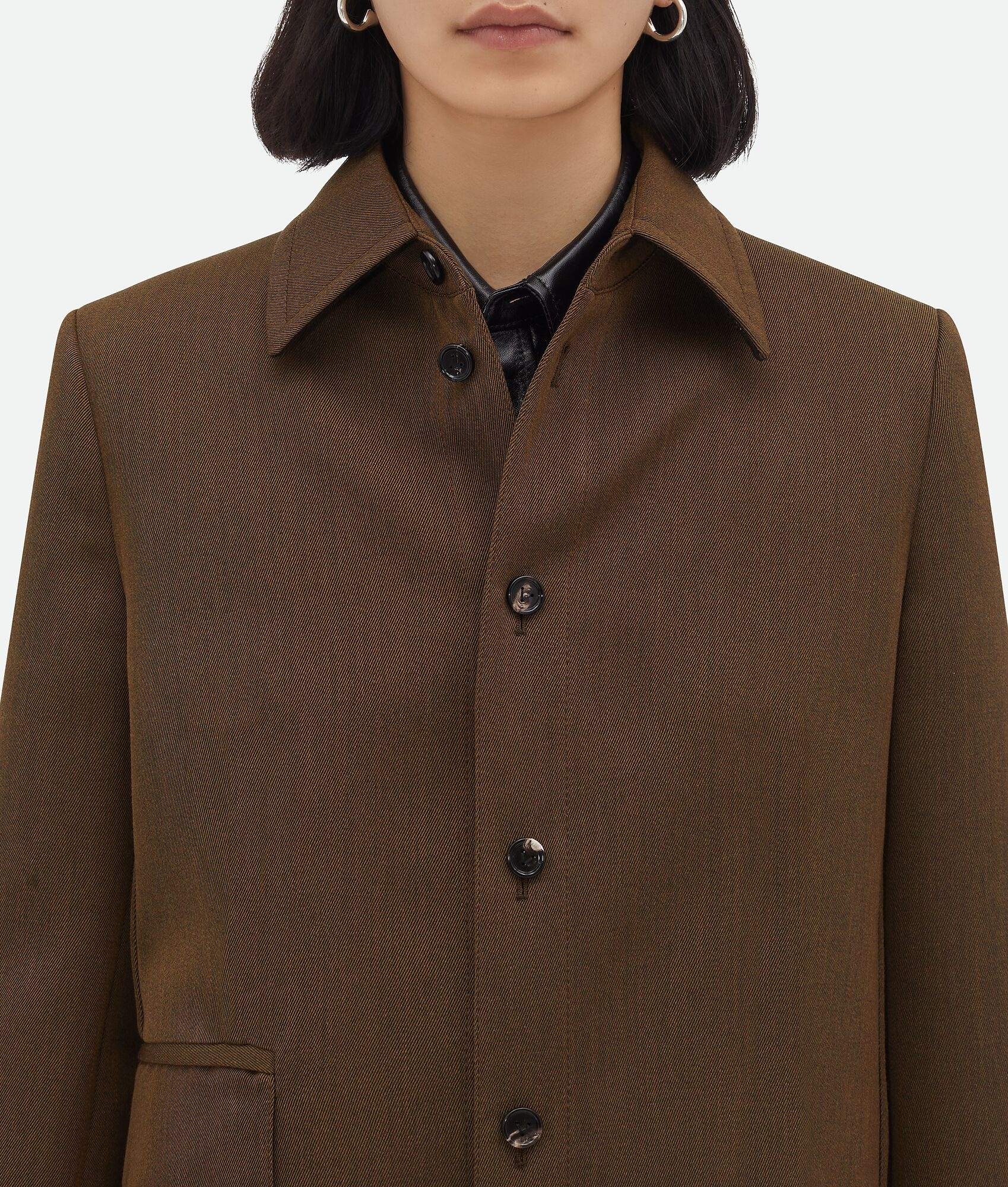 Soft Wool Twill Overshirt - 5
