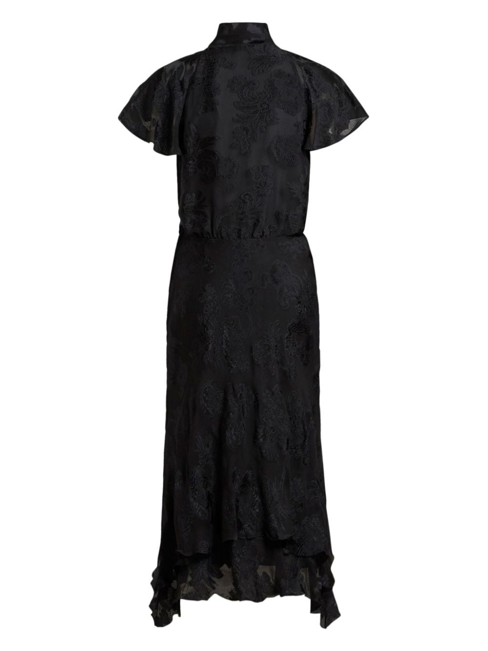 chiffon midi dress - 6