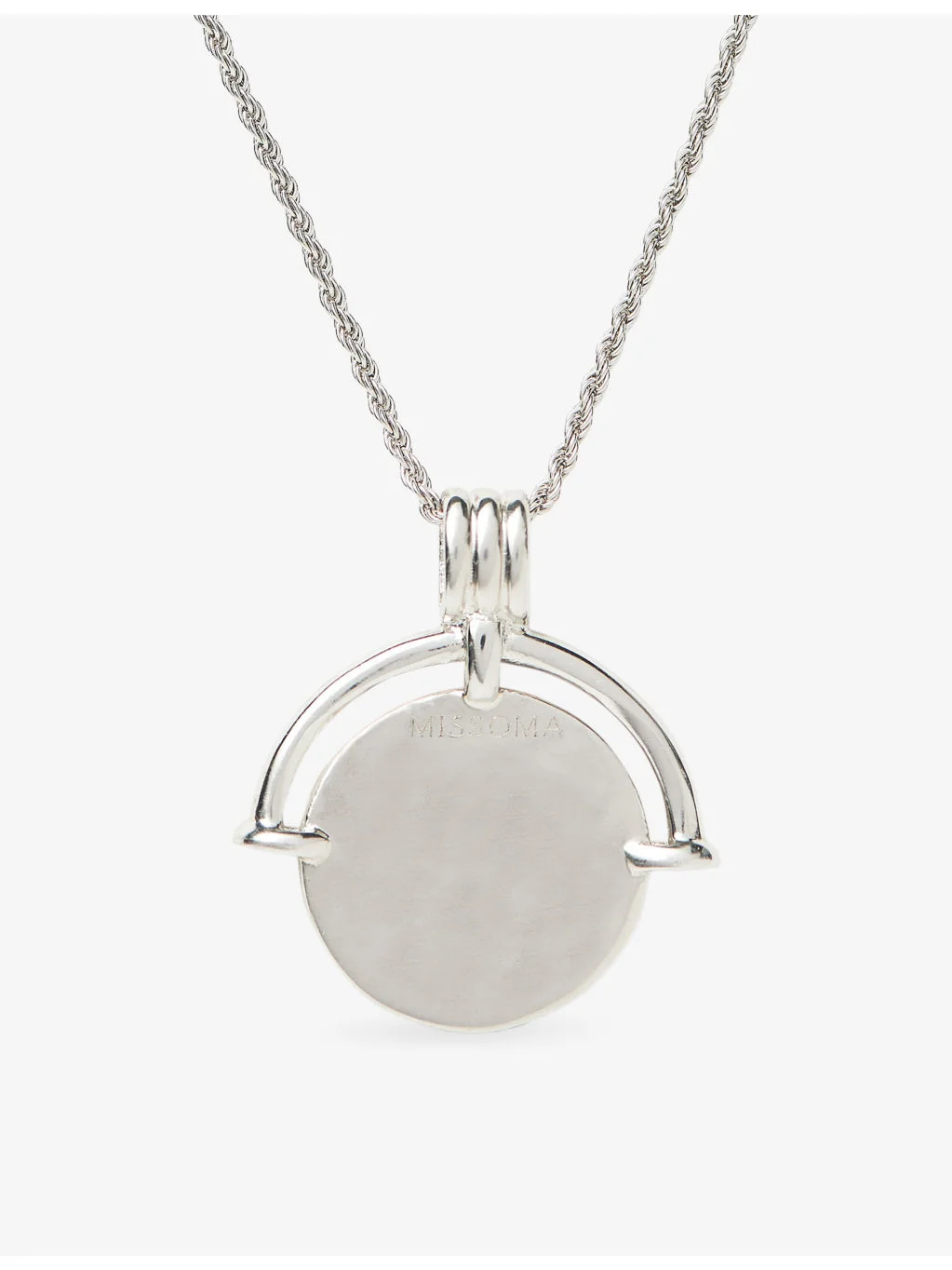 Lucy Williams x Missoma Medium Roman Arc Silver-Plated Brass Coin Necklace - 1