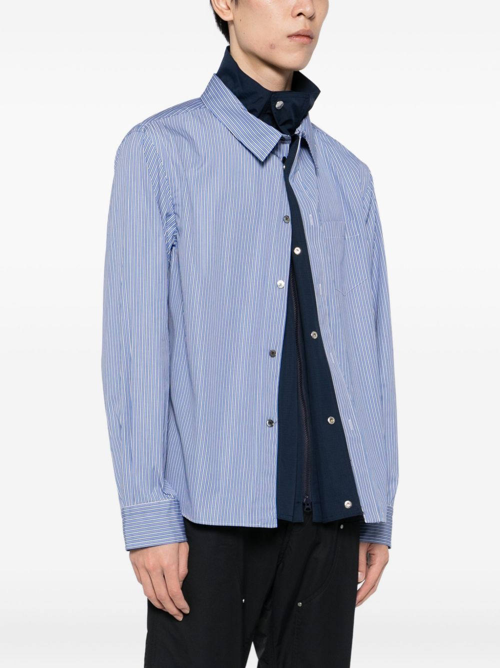 poplin shirt jacket - 3
