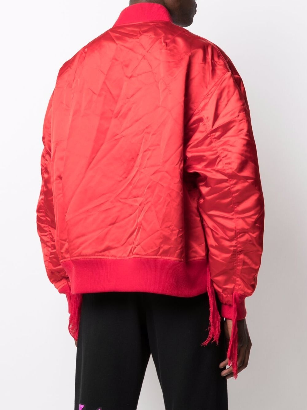 crushed nylon bomber jacket - 4