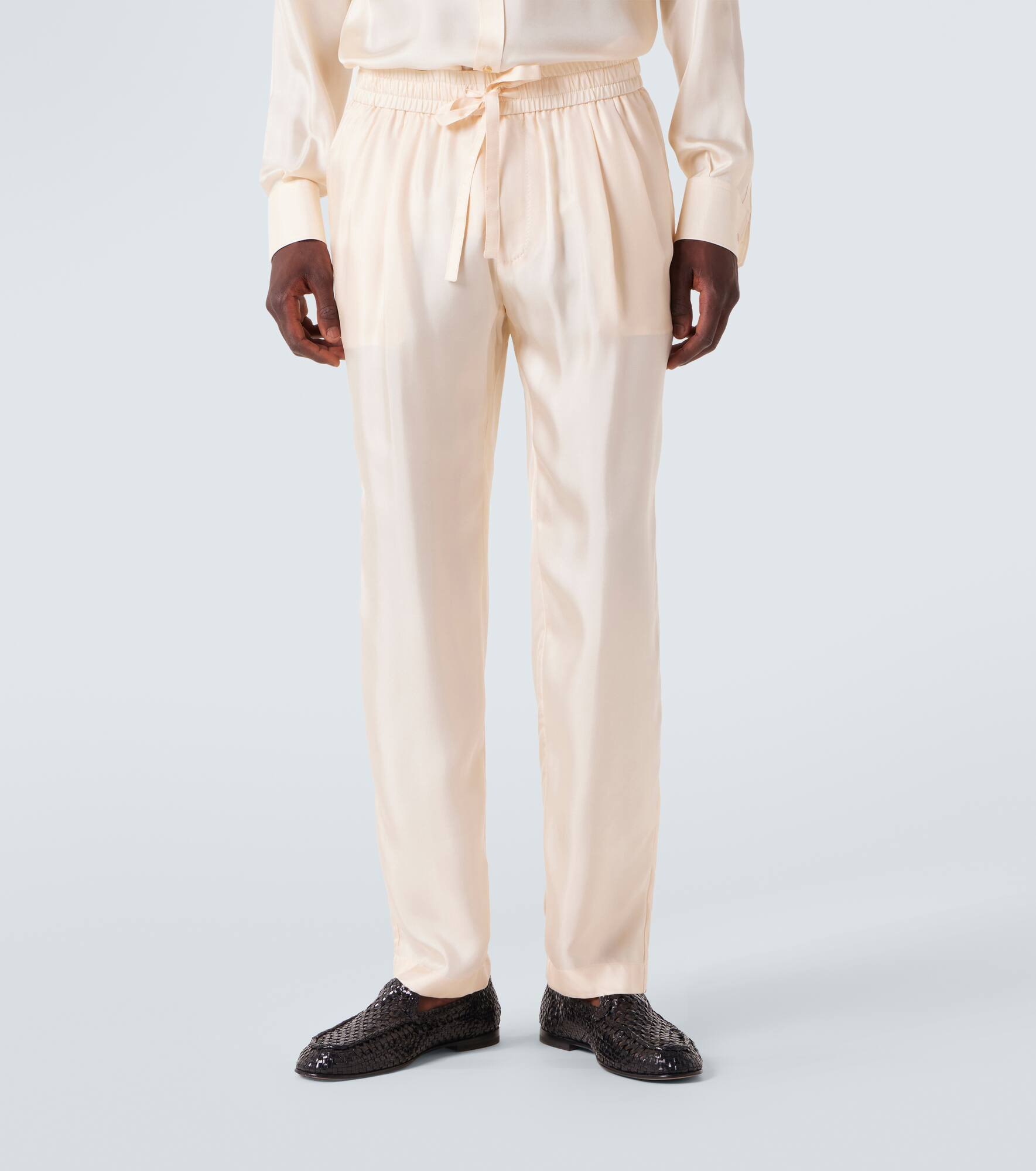 Silk tapered pants - 3