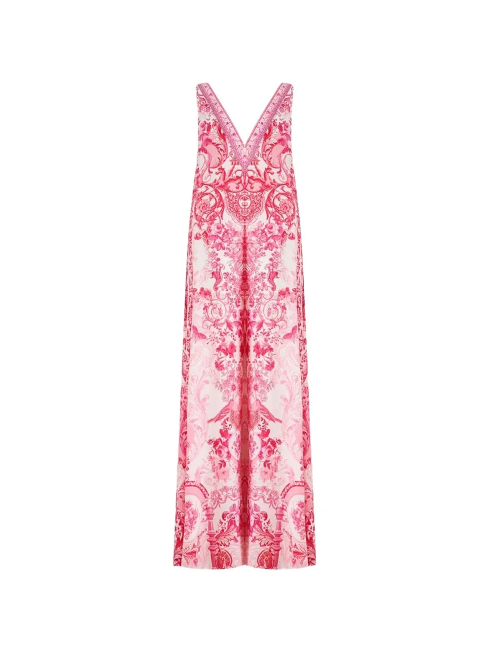 floral-print silk jumpsuit - 1