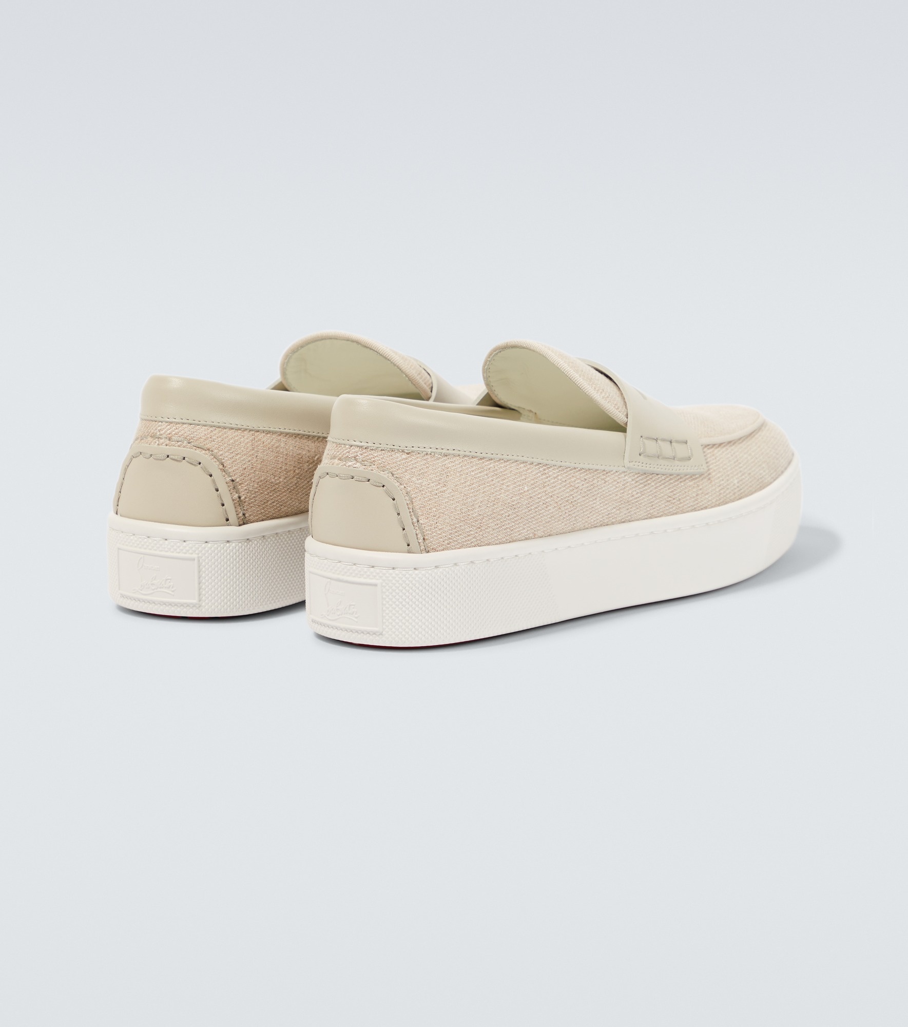 Paqueboat canvas and leather loafers - 6