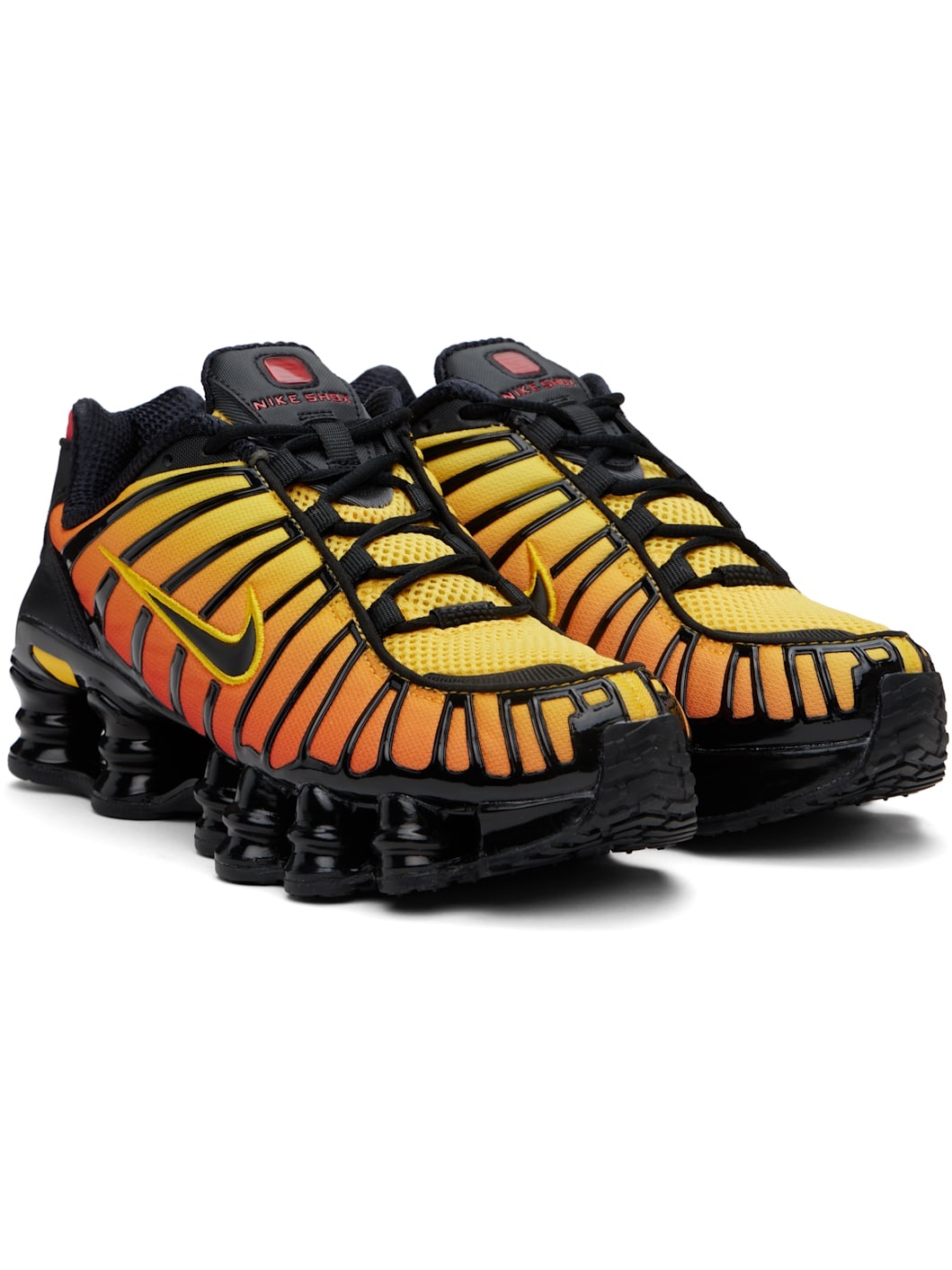 Orange & Black Shox TL Sneakers - 4