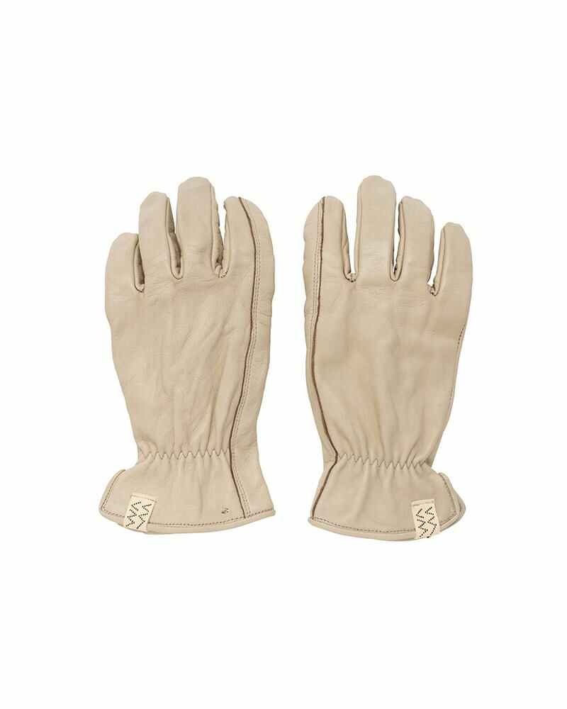 LEATHER GLOVE (IT VEG.H) IVORY - 1