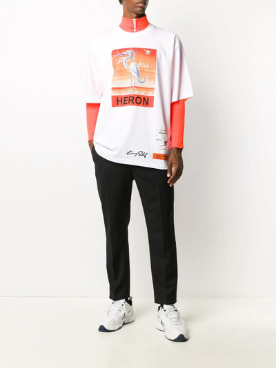 Heron Preston x Kenny Scharf heron print T-shirt outlook