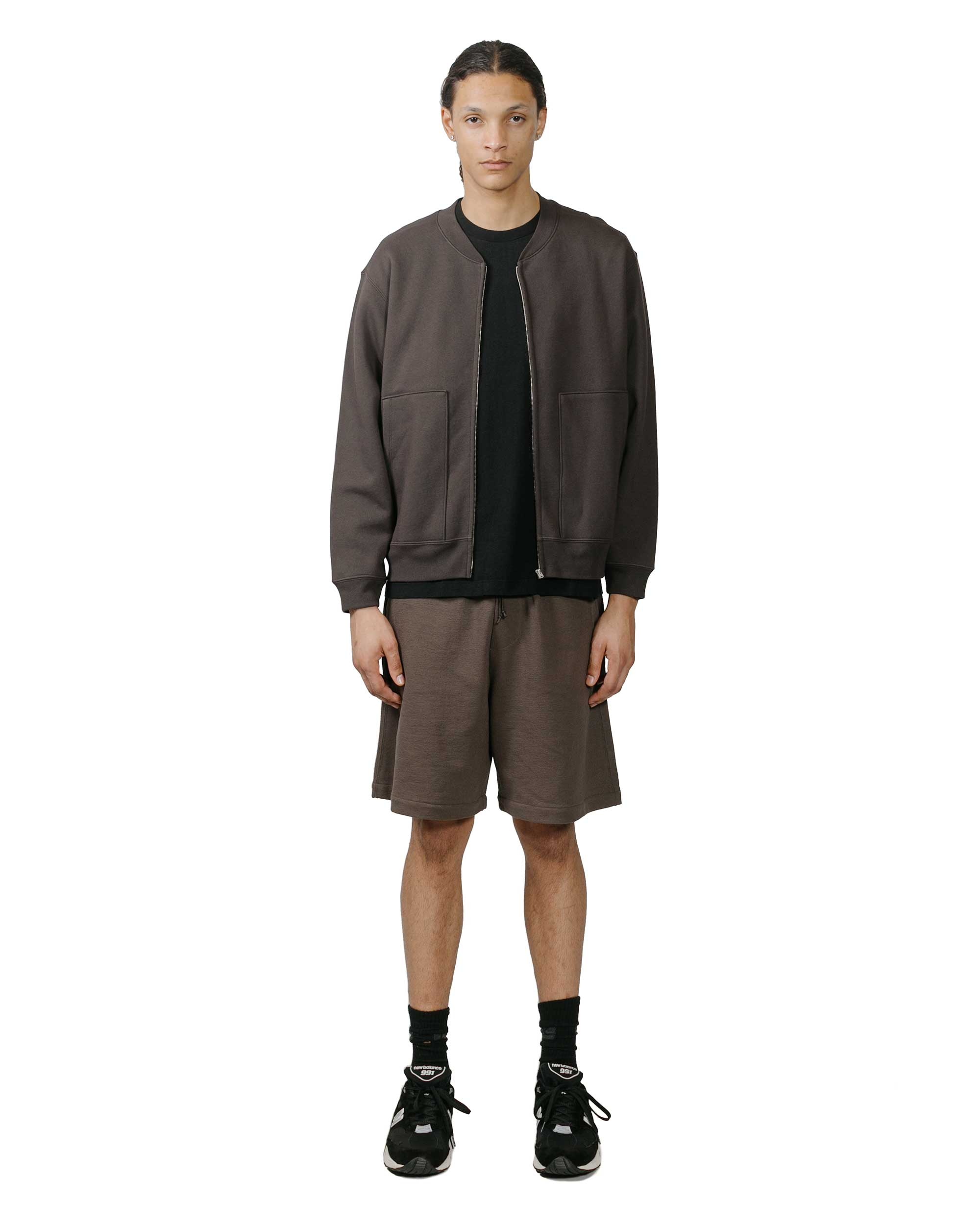 Zip Crew Neck Tire Black - 4