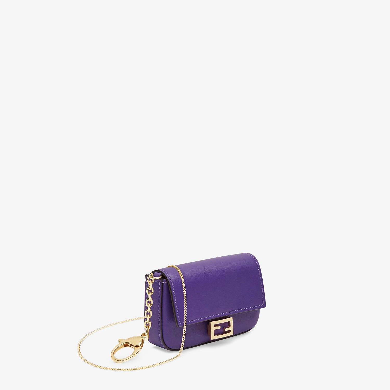 Purple leather charm - 3