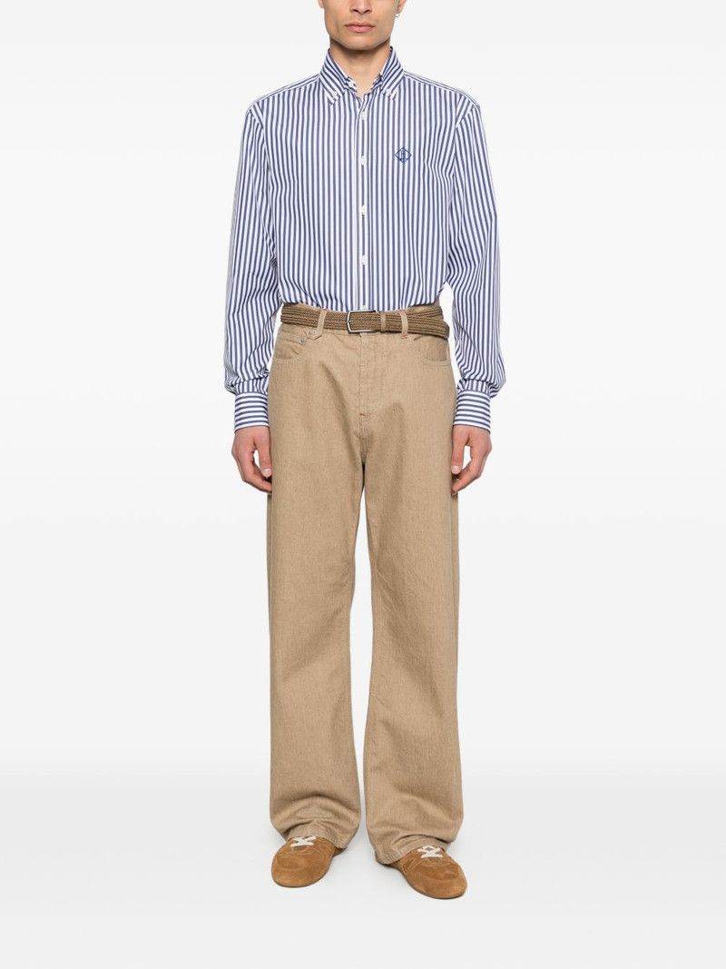 Herno striped-pattern long-sleeve shirt outlook