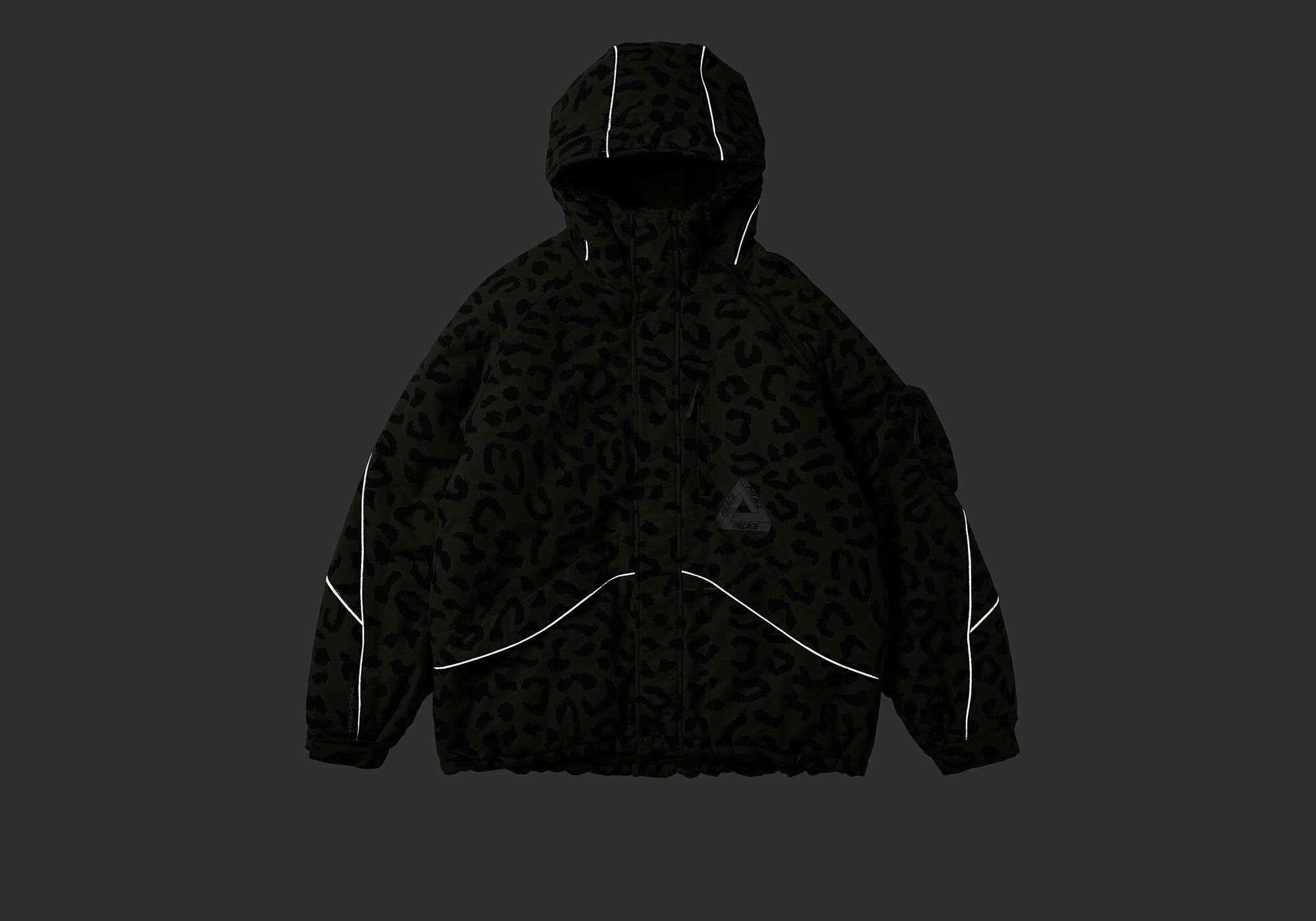 M-TECH HOODED JACKET OLIVE CHEETAH - 2