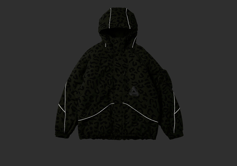 PALACE M-TECH HOODED JACKET OLIVE CHEETAH outlook