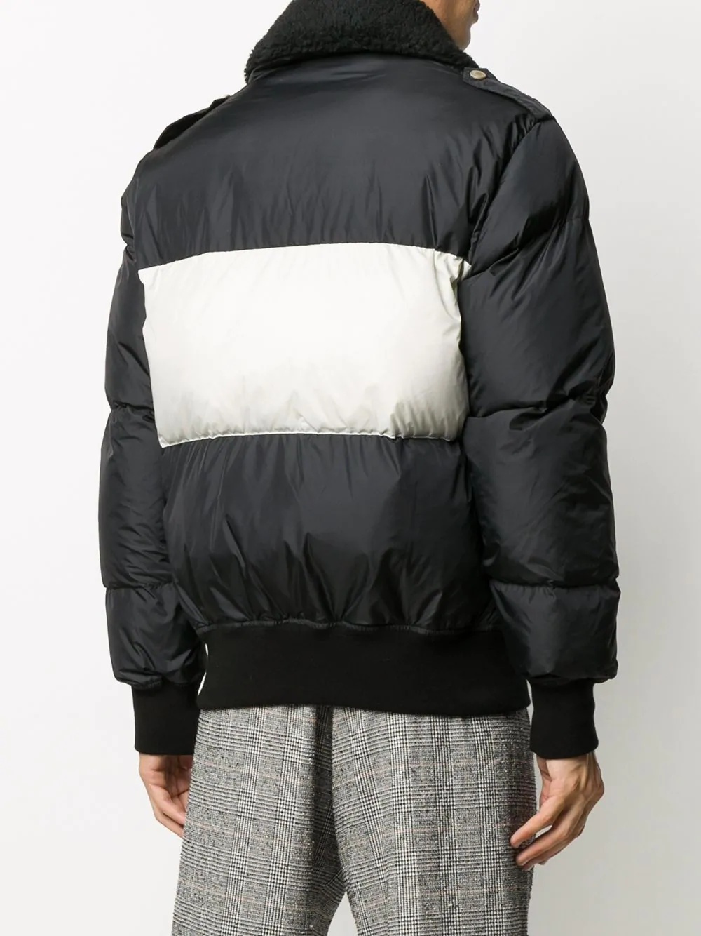 logo-print puffer jacket - 4