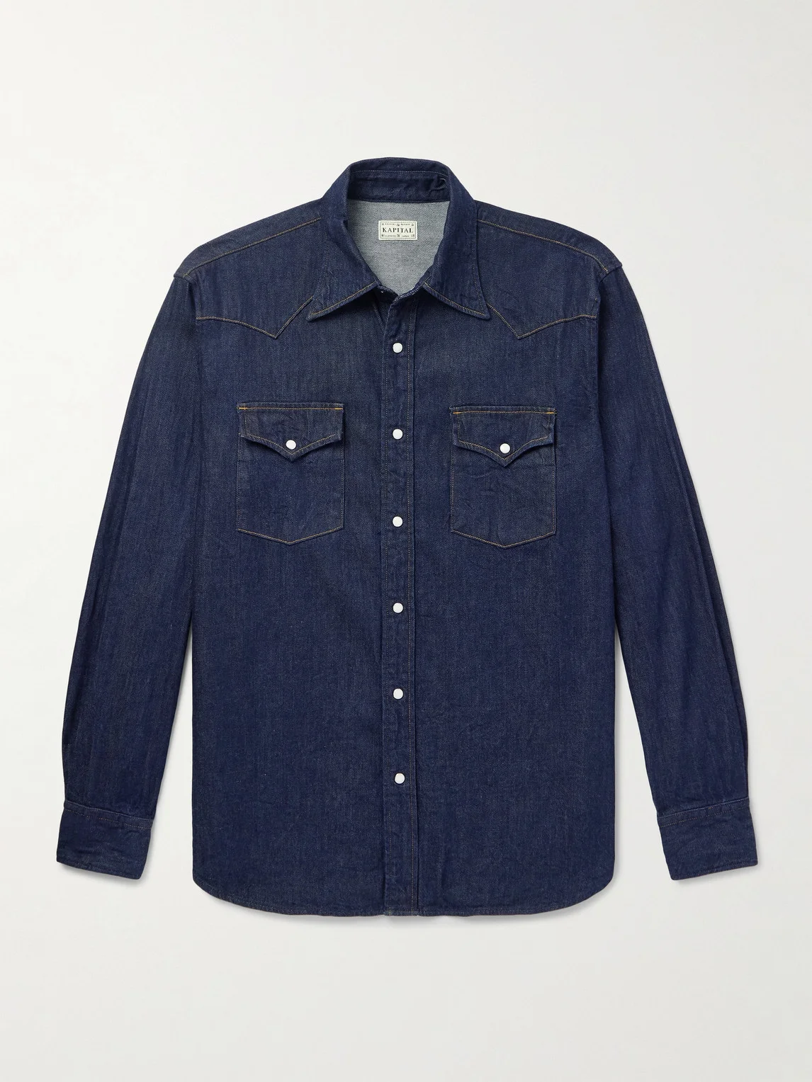 Husky Denim Western Shirt - 1
