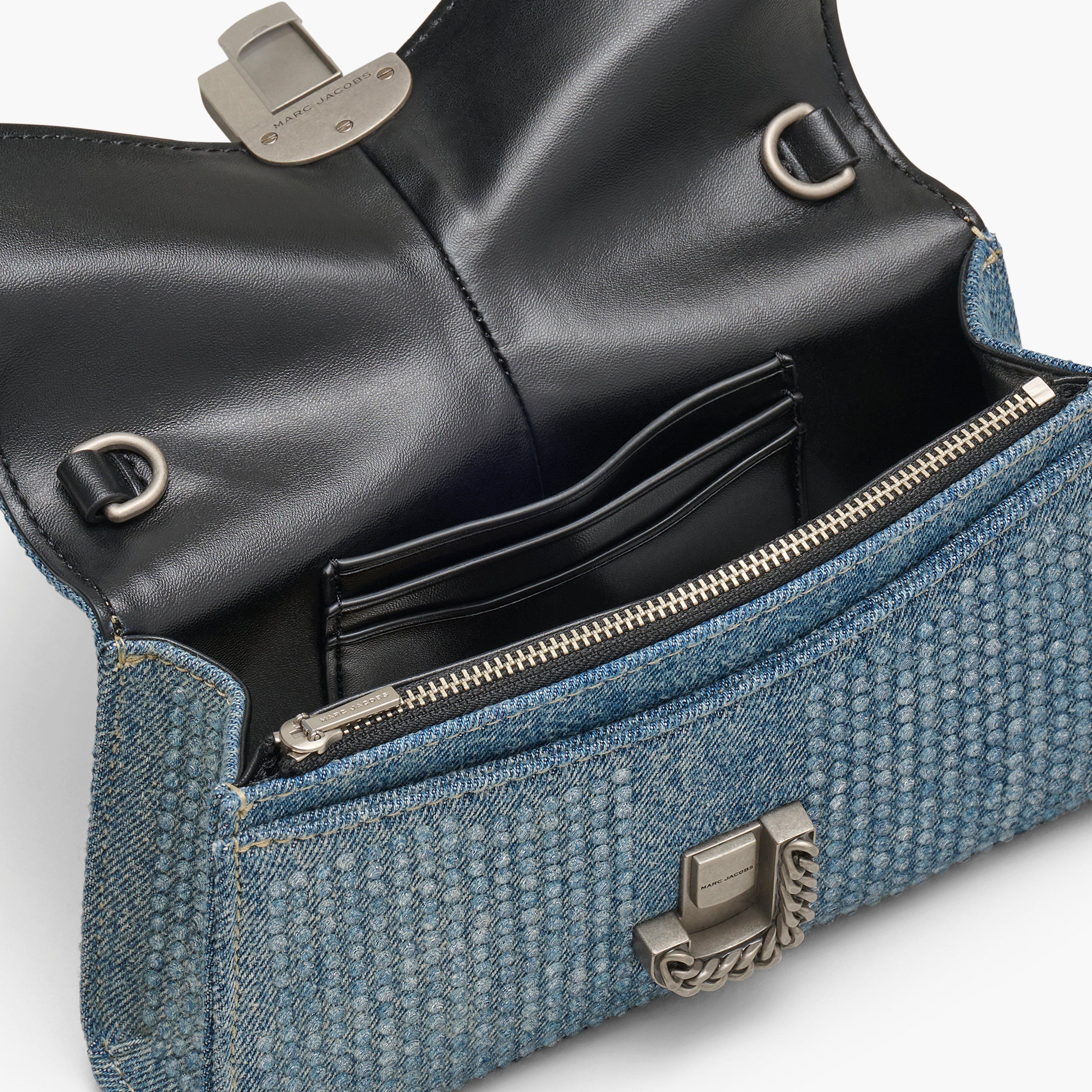 THE CRYSTAL DENIM ST. MARC CHAIN WALLET - 5