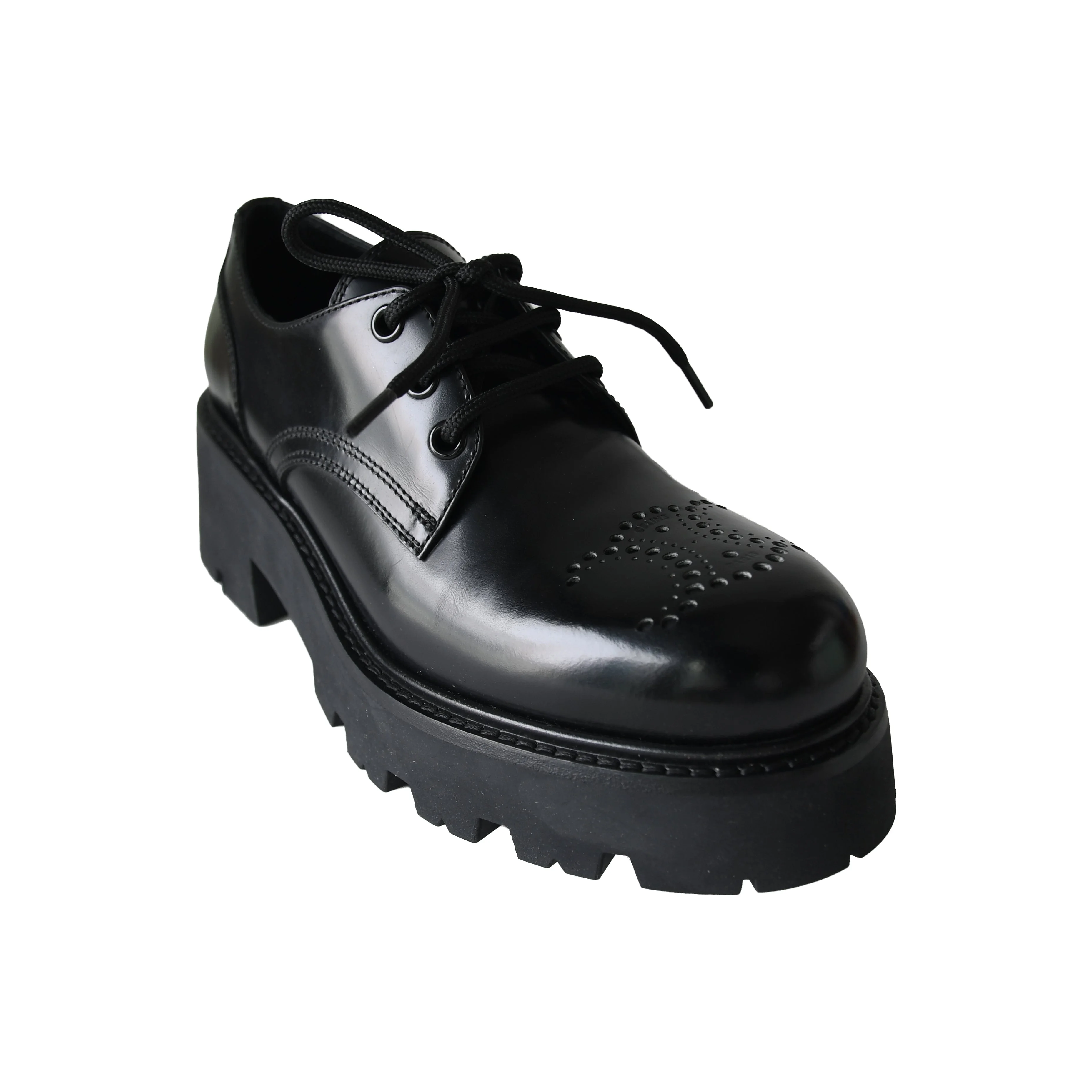 Celine Cameron Derby Triomphe 45 Polished Bull Black - 1