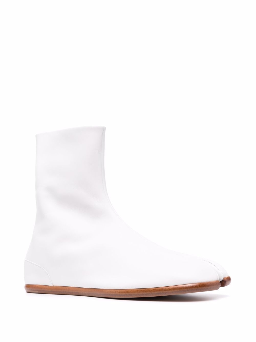 Tabi flat-sole zipped ankle boots - 2