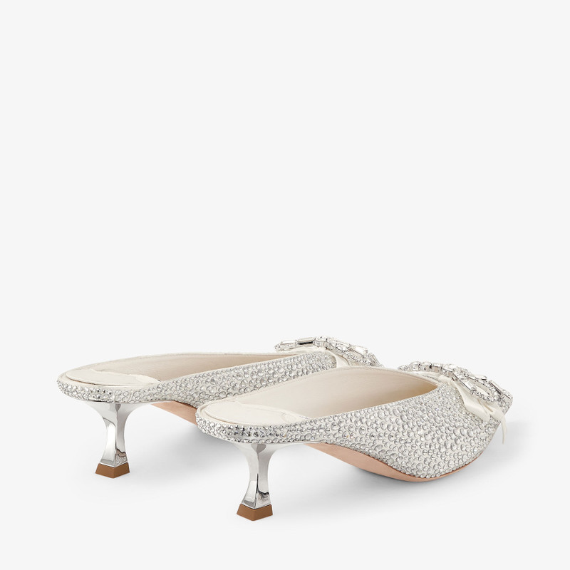 JIMMY CHOO Auria Mule 50
Ivory Satin and Princess Crystal Hotfix Mules outlook