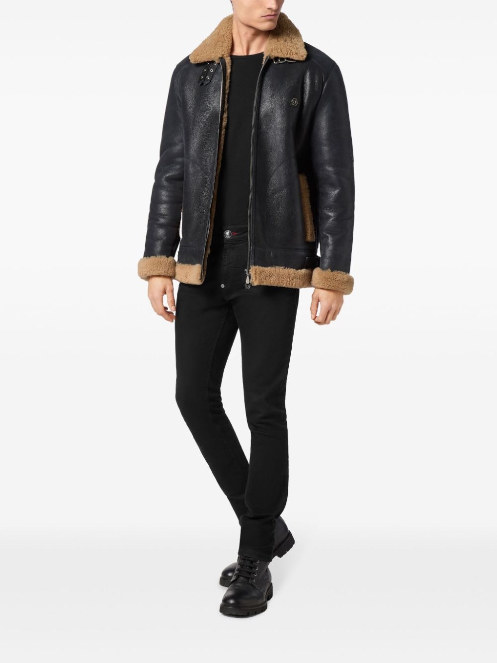 skull-embroidered jacket - 2