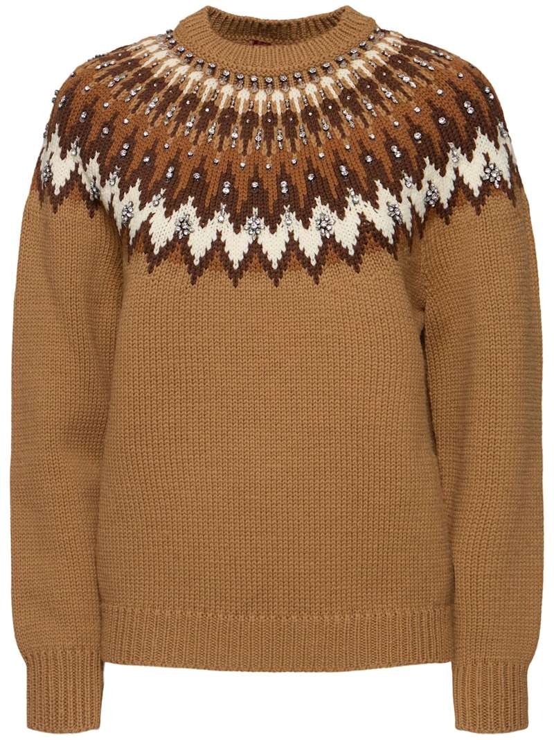 Norwegian wool jacquard sweater - 1