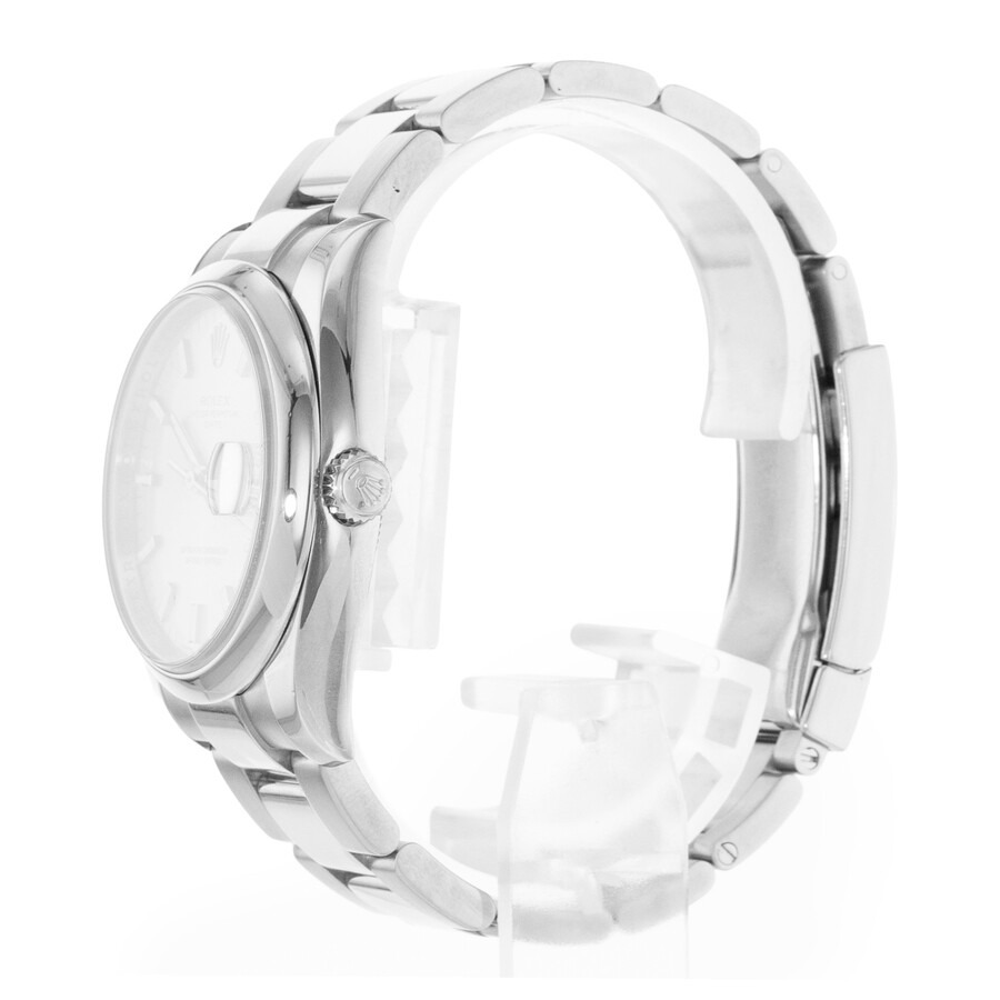 Pre-owned Rolex Oyster Perpetual Date Automatic Chronometer Silver Dial Men's Watch 115200 SSO - 6