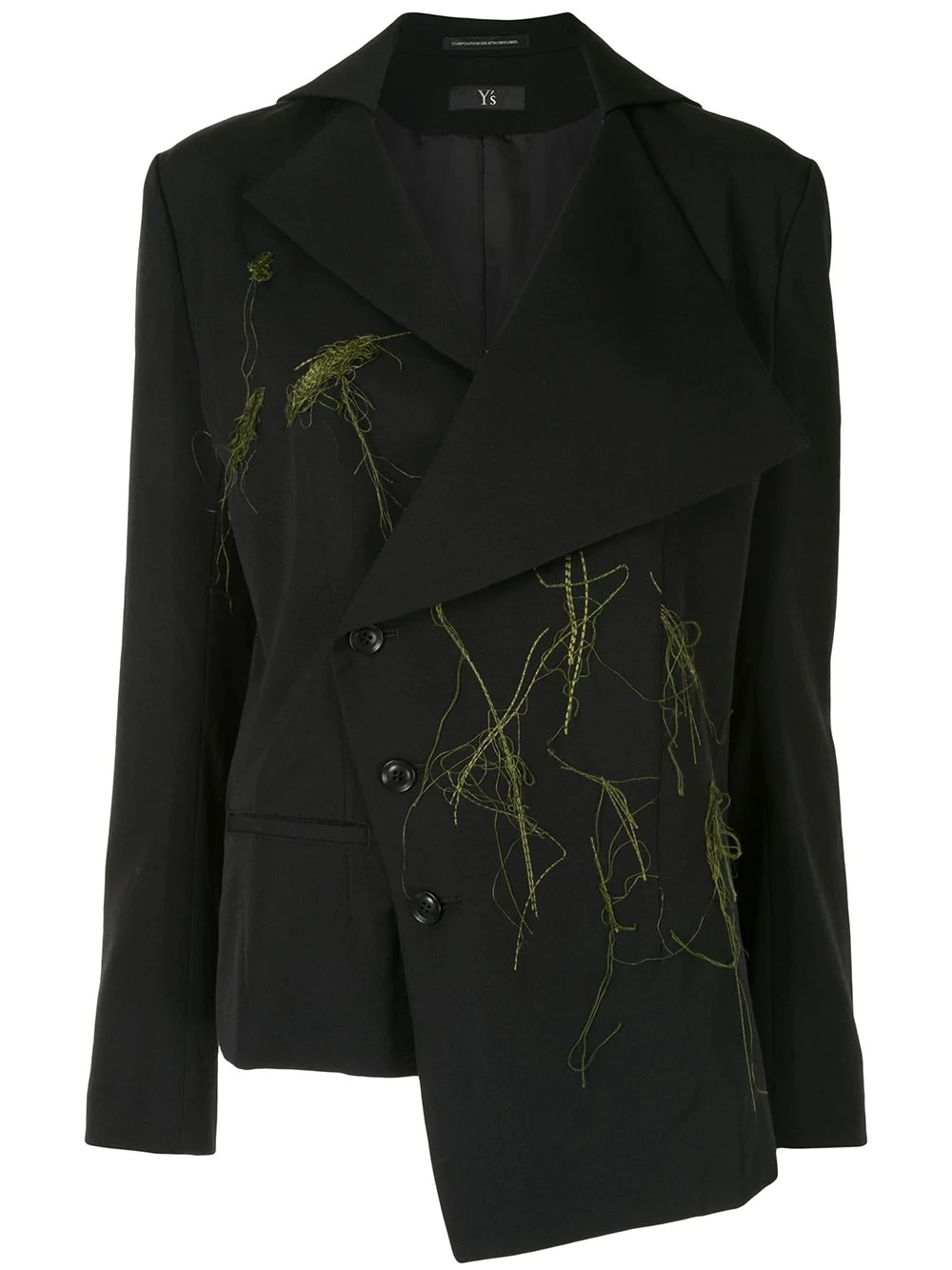 asymmetric tailored blazer  - 1