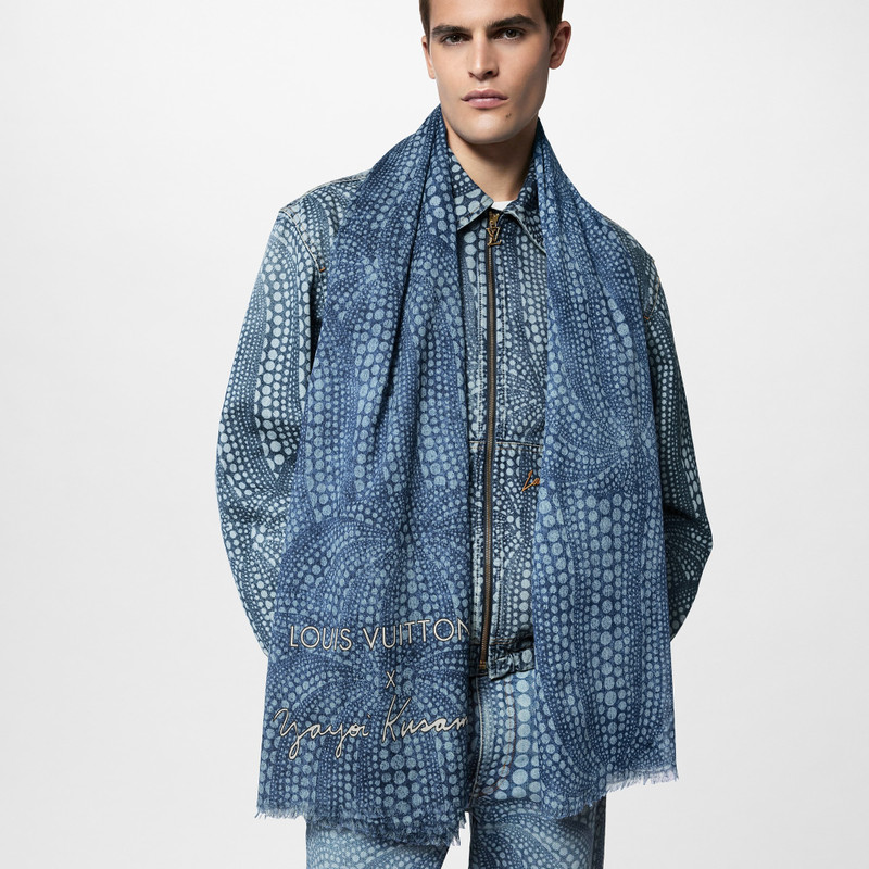 LV x YK Denim Pumpkin Stole 7