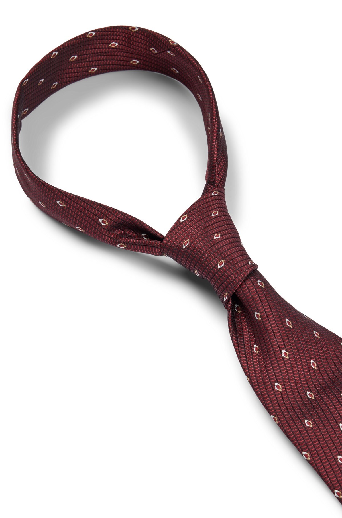 SILK-JACQUARD TIE WITH MODERN PATTERN - 6