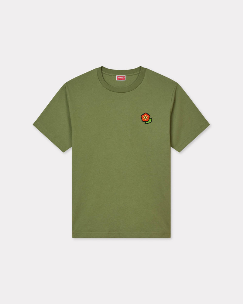 'KENZO Pop' embroidered T-shirt with badge effect in cotton 1