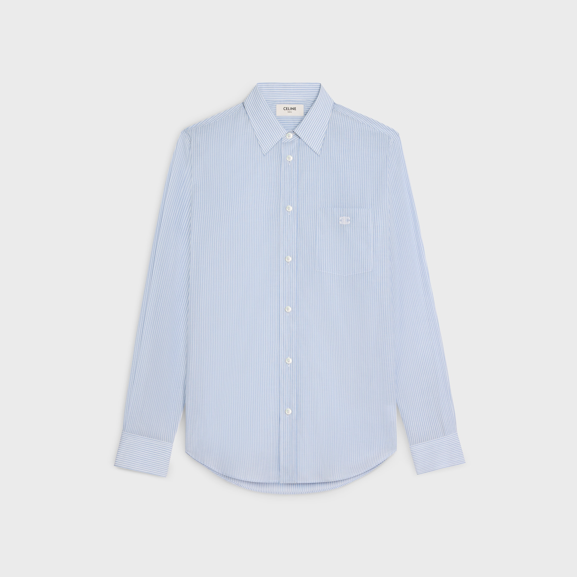 loose shirt in striped cotton - 1