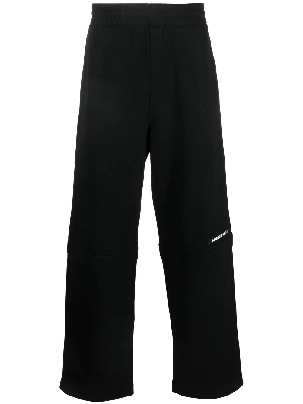 panelled straight-leg trousers - 1