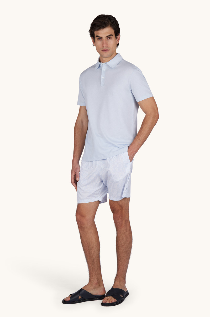 Paul & Shark X-SOFT POLO SHIRT IN COTTON INTERLOCK WITH LINEN DETAILS outlook